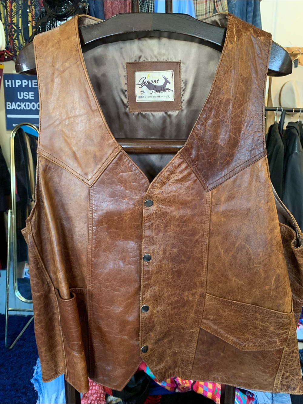 Brown Vest - Men’s Leather Vest